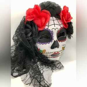NWT Day Of The Dead Costume Mask